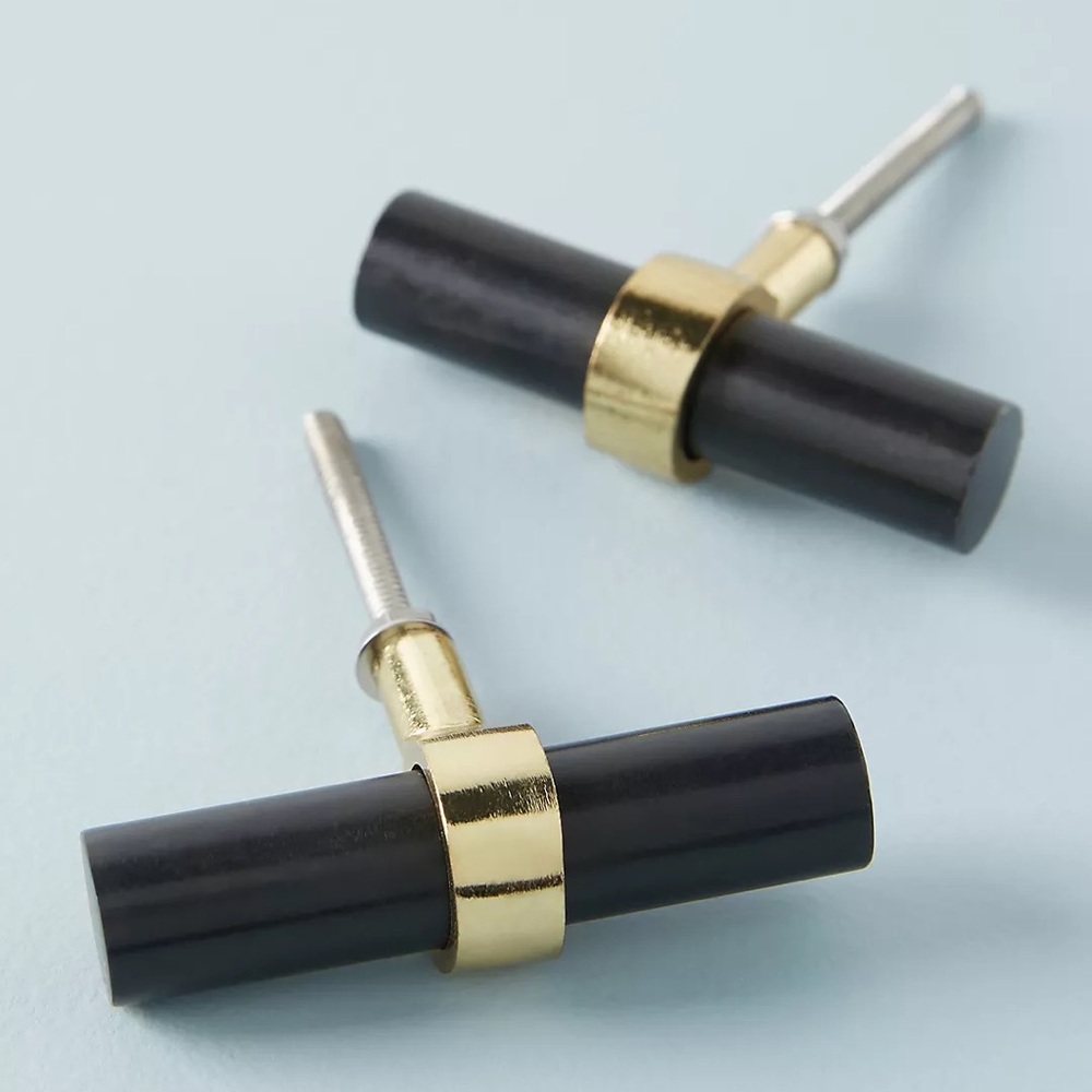 New🌟Anthropologie -Lusso Knobs-BLACKENED IRON